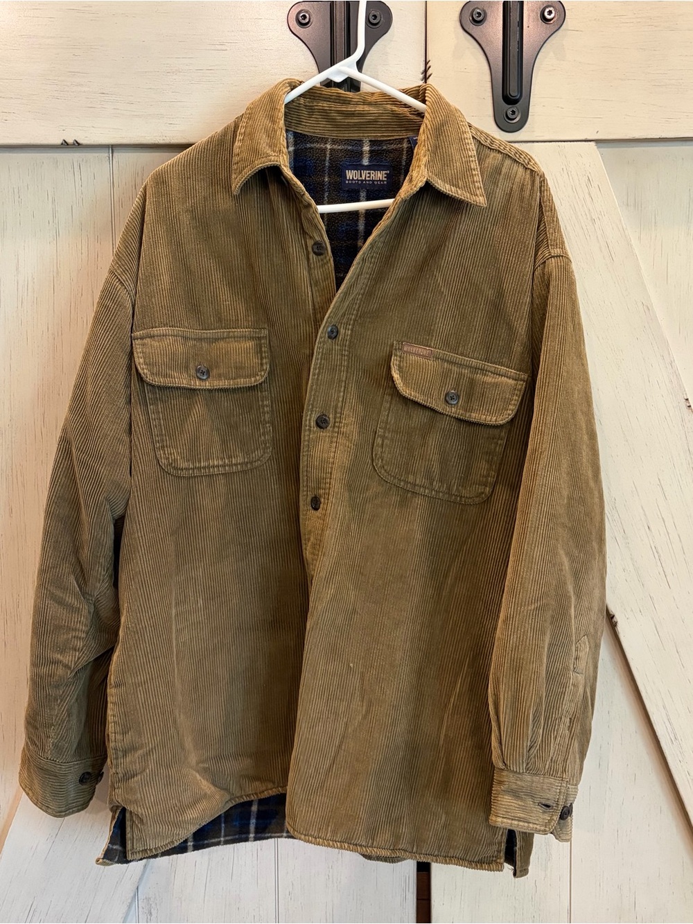 Wolverine Corduroy Field Jacket in Brown Size Large